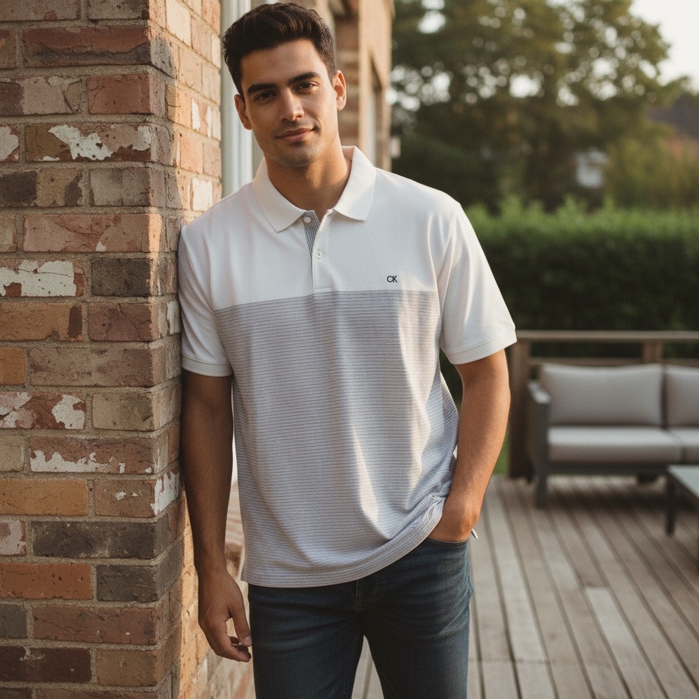 Classic Golf Casual Calvin Klein Liquid Touch Mens Polo Sz XXL, Resortwear